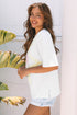 Relaxed Fit Layered Applique Star Graphic Tee