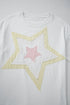 Relaxed Fit Layered Applique Star Graphic Tee