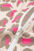 Relaxed Fit Leopard Print Zip Up Hoodie