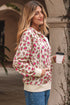 Relaxed Fit Leopard Print Zip Up Hoodie
