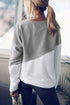 Relaxed Fit Patchwork Detail Pullover Sweatshirt
