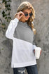 Relaxed Fit Patchwork Detail Pullover Sweatshirt