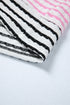 Relaxed Fit Patchwork Stripe Half Zip Pullover Top