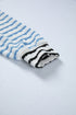 Relaxed Fit Patchwork Stripe Half Zip Pullover Top