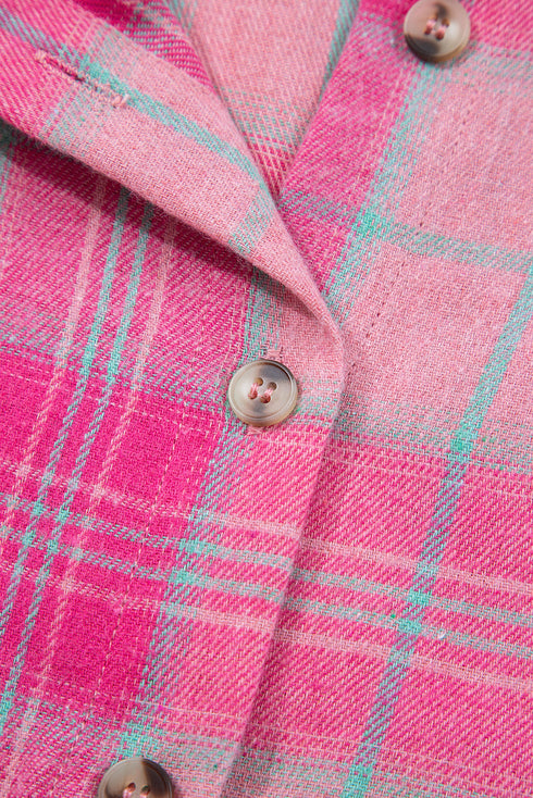 Relaxed Fit Plaid Button Down Flannel Shirt