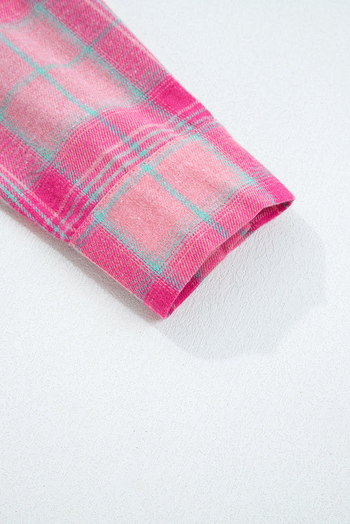 Relaxed Fit Plaid Button Down Flannel Shirt