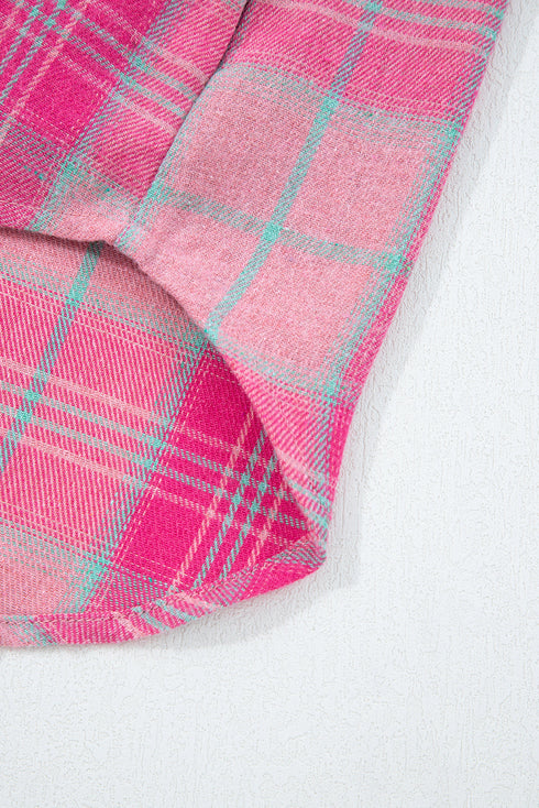 Relaxed Fit Plaid Button Down Flannel Shirt