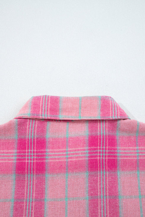 Relaxed Fit Plaid Button Down Flannel Shirt