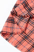 Relaxed Fit Plaid Button Front Boyfriend Shirt
