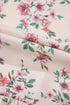 Relaxed Fit Pleated Texture Floral Print Blouse