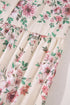 Relaxed Fit Pleated Texture Floral Print Blouse