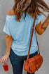 Relaxed Fit Pocketed Short Sleeve Side Slit Tee