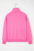 Relaxed Fit Quarter Snap Fleece Pullover Sweatshirt
