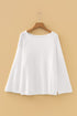 Relaxed Fit Raglan Sleeve Crew Neck Pullover Sweater