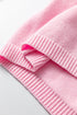 Relaxed Fit Raglan Sleeve Crew Neck Pullover Sweater