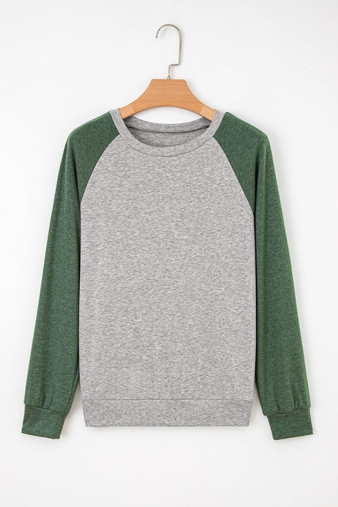 Relaxed Fit Raglan Sleeve Soft Knit Top