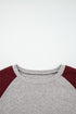 Relaxed Fit Raglan Sleeve Soft Knit Top