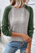 Relaxed Fit Raglan Sleeve Soft Knit Top
