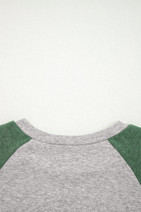 Relaxed Fit Raglan Sleeve Soft Knit Top