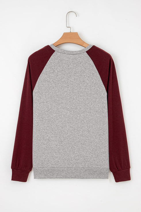 Relaxed Fit Raglan Sleeve Soft Knit Top