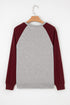 Relaxed Fit Raglan Sleeve Soft Knit Top