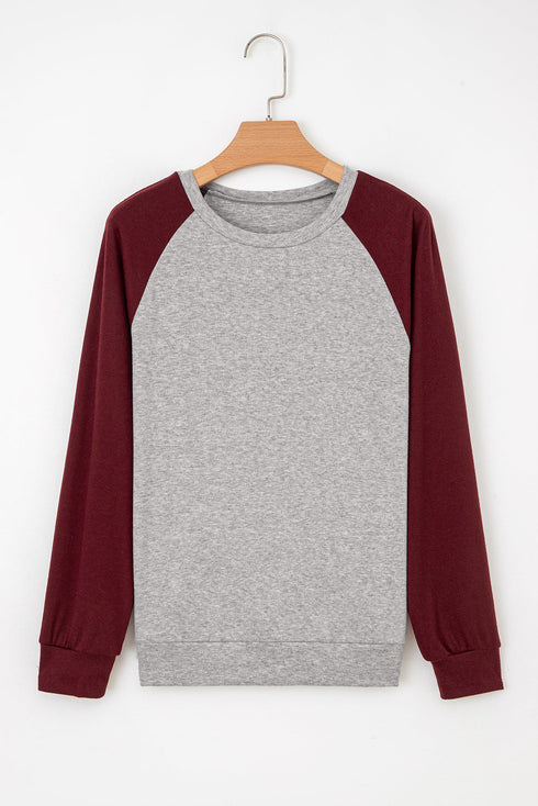 Relaxed Fit Raglan Sleeve Soft Knit Top