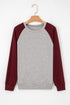 Relaxed Fit Raglan Sleeve Soft Knit Top