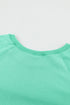 Relaxed Fit Ribbed Trim Crew Neck Sweatshirt