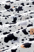 Relaxed Fit Ruffle Detail Animal Print Blouse