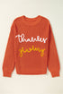Relaxed Fit Script Graphic Crew Neck Sweater