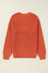 Relaxed Fit Script Graphic Crew Neck Sweater