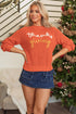 Relaxed Fit Script Graphic Crew Neck Sweater