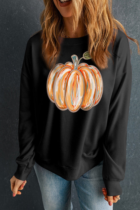 Relaxed Fit Seasonal Graphic Crew Neck Pullover Sweatshirt