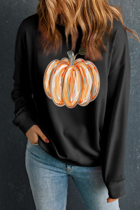 Relaxed Fit Seasonal Graphic Crew Neck Pullover Sweatshirt