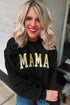 Relaxed Fit Shimmering Graphic Print Crew Neck Sweatshirt