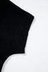 Relaxed Fit Short Sleeve Bow Motif Knit Sweater