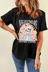 Relaxed Fit Skull And Checkerboard Print Graphic Shirt