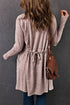 Relaxed Fit Soft Jersey Knit Pocketed Cardigan