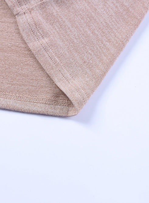 Relaxed Fit Soft Jersey Knit Pocketed Cardigan