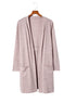 Relaxed Fit Soft Jersey Knit Pocketed Cardigan