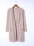 Relaxed Fit Soft Jersey Knit Pocketed Cardigan