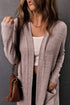 Relaxed Fit Soft Jersey Knit Pocketed Cardigan