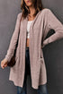 Relaxed Fit Soft Jersey Knit Pocketed Cardigan