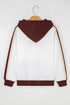 Relaxed Fit Soft Knit Paneled Pullover Hoodie
