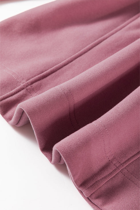 Relaxed Fit Soft Knit Quarter Zip Pullover Sweatshirt