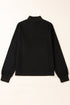 Relaxed Fit Soft Knit Quarter Zip Pullover Sweatshirt