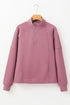 Relaxed Fit Soft Knit Quarter Zip Pullover Sweatshirt