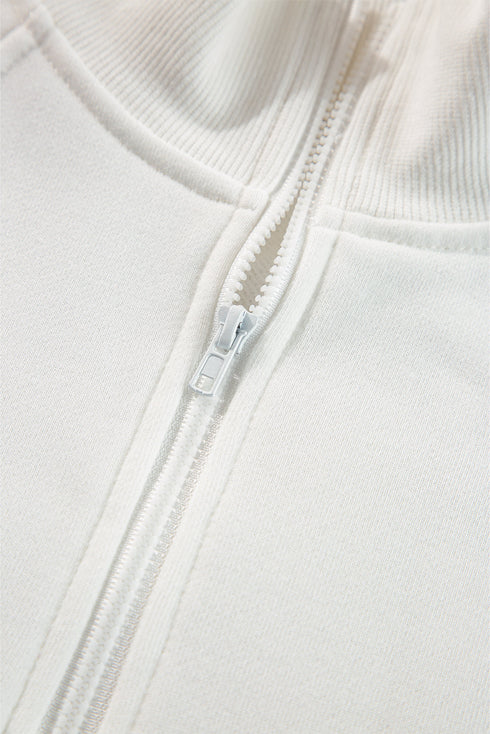 Relaxed Fit Soft Knit Quarter Zip Pullover Sweatshirt
