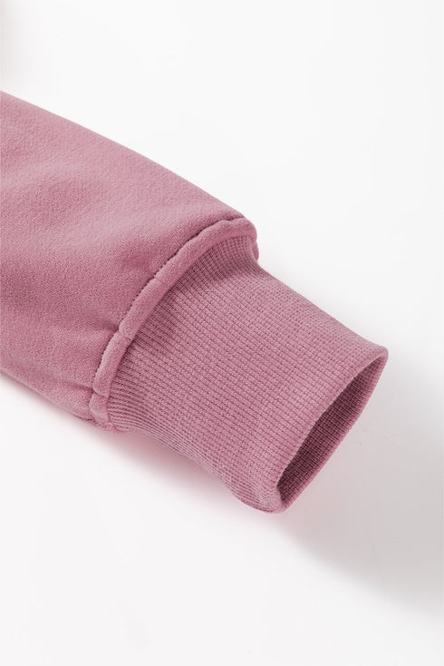 Relaxed Fit Soft Knit Quarter Zip Pullover Sweatshirt