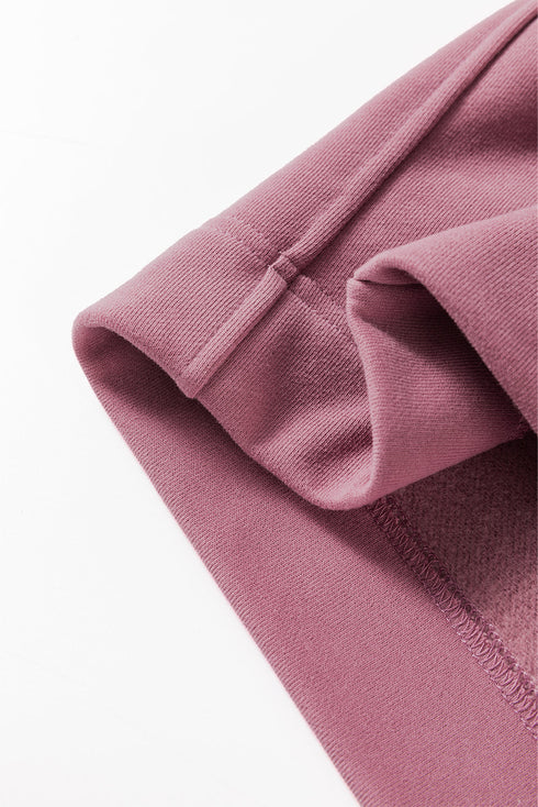 Relaxed Fit Soft Knit Quarter Zip Pullover Sweatshirt